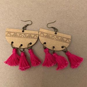 Handmade Aztec earrings